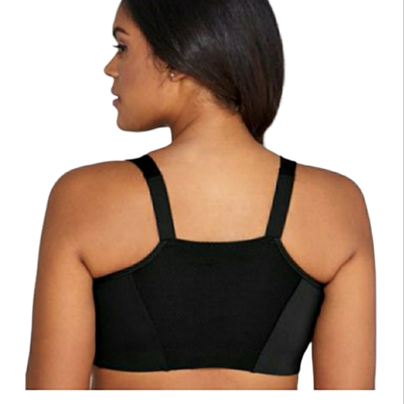 Curvy Couture Zip Fit Underwire Sports Bra - Picture 2 of 10